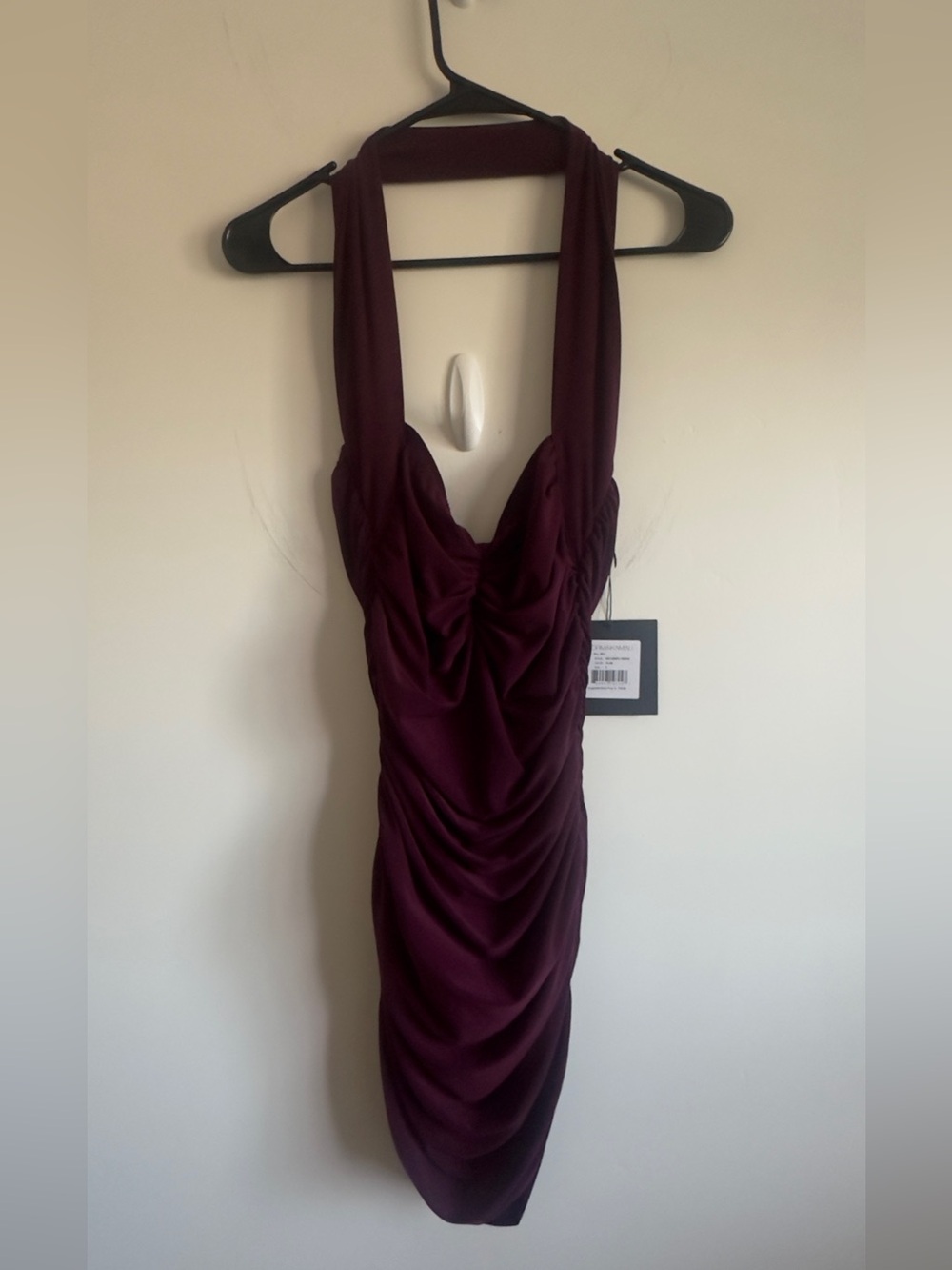NWT Norma Kamali X REVOLVE Cayla Pickleball Mini Dress in Plum Size Large - Picture 2 of 6
